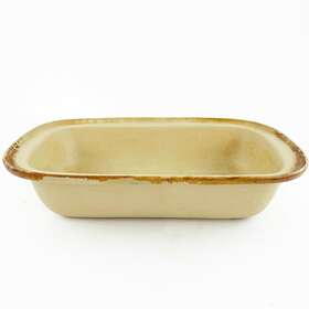 010603 Pampered Chef Stoneware Lasagna Casserole Baking Dish Family Heritage 17x11x4
