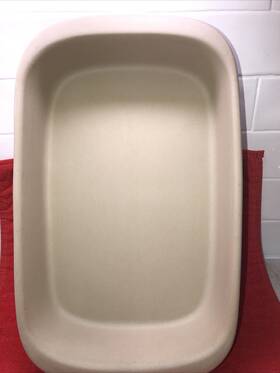 010803 Pampered Chef Family Heritage Collection Large Roasting Pan 15.5x 10 X 3 Usa