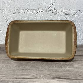 011102 Pampered Chef Stoneware 5x9 Bread Loaf Pan Family Heritage Collection Usa