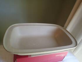 011104 Pampered Chef Stoneware Family Heritage Large Deep Casserole Roaster
