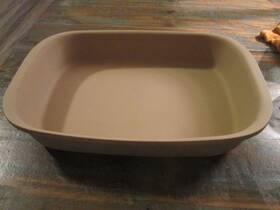 011106 Pampered Chef Family Heritage Stoneware Rectangular Lasagna Pan 15 1/2 X 9