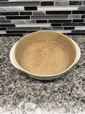 060408 Pampered Chef Family Heritage Stoneware Traditions 12 In Deep Dish Pie Plate