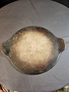 060707 Pampered Chef 15 Inch Large Round Baking Pizza Stone With Handles Stoneware Usa Used 060707 Pampered Chef 15 Inch Large Round Baking Pizza Stone With Handles Stoneware Usa Used