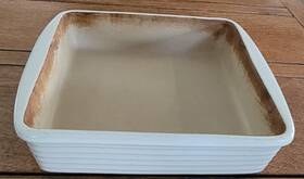 061005 Pampered Chef Family Heritage New Tradition Baking Dish #061005 9 Inch Sq Cream