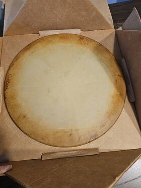 1370 Pampered Chef 099901013400 15 Inch Round Baking Stone Stoneware #1370