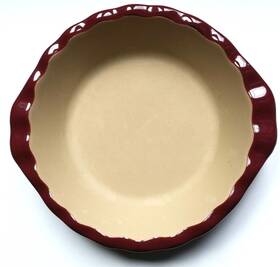 1332 Pampered Chef 099901013592 Stoneware Cranberry Deep Dish Pie Plate #1332 1332 Pampered Chef 099901013592 Stoneware Cranberry Deep Dish Pie Plate #1332