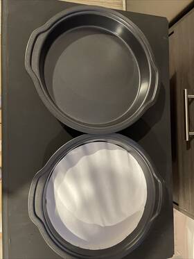 Pampered Chef 099901017248 2 Heavy Aluminum Non Stick 9 Inch Round Cake Pans New No Box