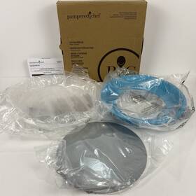 100669 Pampered Chef Tart Pan With Lid And Bottom Insert New #100669 Box