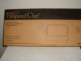 2867 Pampered Chef Double Burner Griddle #2867 Nib
