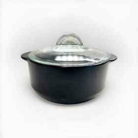 3152 Pampered Chef New Rockcrok 4 Quart Slow Roaster Crock Pot Dutch Oven With Glass Lid