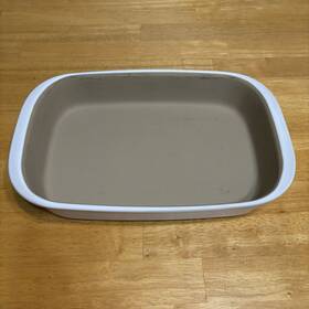 7102 Pampered Chef Casserole Baking Dish 9 Inch X13 3.5 Quart Lasagna Stoneware Pan