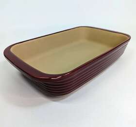 Pampered Chef 7x11x2 Medium Rectangular Baker Cranberry Red 2 Quart Stoneware Pampered Chef 7x11x2 Medium Rectangular Baker Cranberry Red 2 Quart Stoneware