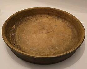 K018 Pampered Chef Stoneware 11 Inch Round Deep Dish Baking Cake Pan Usa