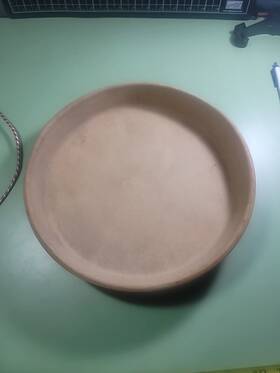 K030 Pampered Chef 11 Inch Round Baker Family Heritage Collection Stoneware Pan Dish