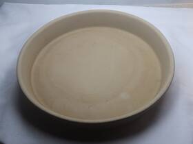 K058 Pampered Chef 11 X 1.25 In Pie Pan Baking Dish Stoneware Family Heritage