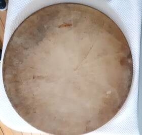 K080 Pampered Chef Seasoned Large Pizza Stone 15 Inch Family Heritage Collection