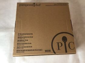 100596 Pampered Chef Springform Pan #100596 9 Inch Diameter Teal Blue Nib