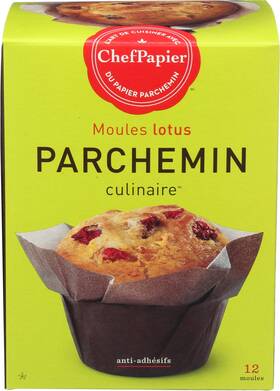 00075048 Paperchef Paper Chef Parchment Cup Lotus 12 Count Pack Of 6