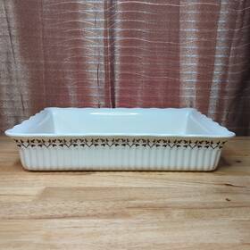 111724 Paula Deen Fall Harvest 9x13 Stoneware Rectangular Baking Dish 4.5 Qt