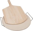 Pc0007 Pizzacraft Ceramic Baking Stone With Wire Pizza Peel 0050016300076