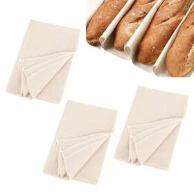 Ert202422 Pcmursal 3pcs Proofing Cloth For Bread Baking 17x29 Inches Linen Towel Pastry Cl