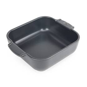 Peugeot 006950060220 Appolia Square Oven Dish - Ceramic Baker With Handles Slate 6.5 X 2 Inches