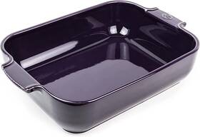 Peugeot 006950061029 Appolia Rectangular Oven Dish - Ceramic Baker With Handles Eggplant 10 X