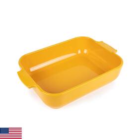 Peugeot B0b8jx1r4l Ceramic Rectangular Baker Yellow Saffron 32 Cm 12.5in