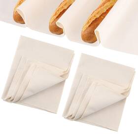 1000780 Peutier 2pcs Bread Proofing Cloth 29.5x17.7 Inch Cotton For Bak