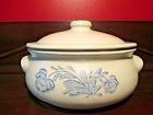 Pfaltzgraff Vintage Yorktowne Quart Round Casserole Dish Bowl Blue White