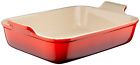 Pg0700-2667 Le Creuset Heritage Stoneware Rectangular Dish Cerise Cherry
