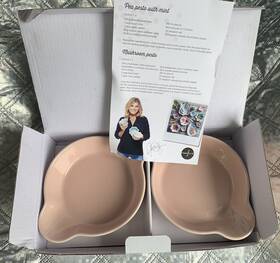 Picadilly 394150173077 New Ann Carin Wiktorsson Piccadilly 2pc Serving And Baking Dish Set - Pink