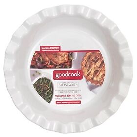 04159 Pie Dish Classic White Ceramic 9-in.