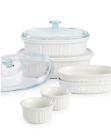Pieces Corningware French White 10 Piece Bakeware Set Original Packing 071160087613