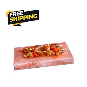 Psw-scb-1 Pink Salt Wall Plate Himalayan Cooking Block 10x6x2 For Seasoning Grilling And Bbq