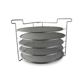 Pinnacolo 628634306369 Folding Pizza Rack With Five 14 Inch Screens - Compact And Co