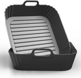 P-sq-a01 Pintaur 9-inch Square Silicone Liners For Large Air Fryer 2pack 6 To 8.5 Quart Pot