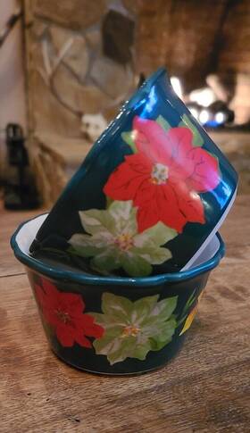 01182024 Pioneer Woman The Christmas Poinsettia Ramekins Geeen Blue Floral Set Of 2 7 Oz 01182024 Pioneer Woman The Christmas Poinsettia Ramekins Geeen Blue Floral Set Of 2 7 Oz
