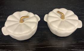 Pwd4968818141de Pioneer Woman Mini Pumpkin Cocottes 2pc Set Ceramic Casserole Dish