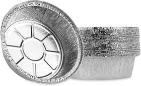 Plasticpro 684758144058 6ftft Inch Round Tin Foil Cake Pans 6&apos &apos Silver