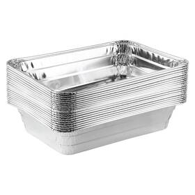 Plasticpro 684758144768 Disposable 2 Lb Aluminum Takeout Tin Foil Baking Pans Silver