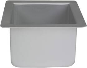 Pme 060047061148 Professional Aluminum Baking Pan Square 6in X 4in Standard Silver