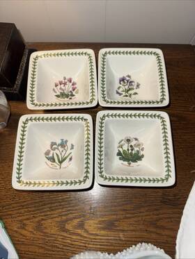 522480 Portmeirion Botanic Garden Squate Fine Porcelain Stackable Ramekins Set Of 4 522480 Portmeirion Botanic Garden Squate Fine Porcelain Stackable Ramekins Set Of 4