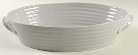 10560765 Portmeirion 592599 Sophie Conran Grey 13 Inch Oval Roaster