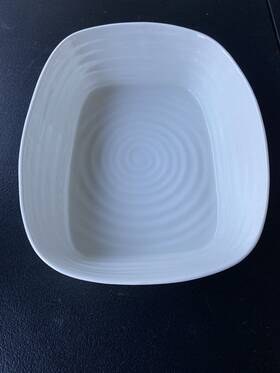 593183 Portmeirion Sophie Conran White Rectangular Baker