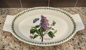 Bghx07160-x Portmeirion Botanic Garden 12.5 In Large Oval Gratin Dish Lilac New