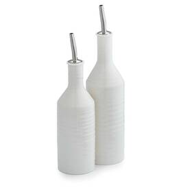 Cpw78894-xp Portmeirion Sophie Conran White Oil And Vinegar Drizzling Set 10.5 Inch