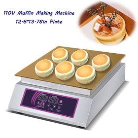 12.6x13.7in Preasion 20-02e02c67 Commercial Souffle Maker Dorayaki Baker Plate Muffin Making Machine