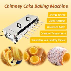 22m05a81 Preasion 8pcs Electric Chimney Cake Roll Oven Maker 220v Commercial Machine