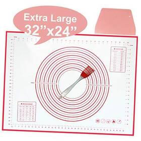Rmd2020-a3 Precis Silicone Pastry Mat Extra Large 32 Inch X 24 Non-stick Baking X24 -red